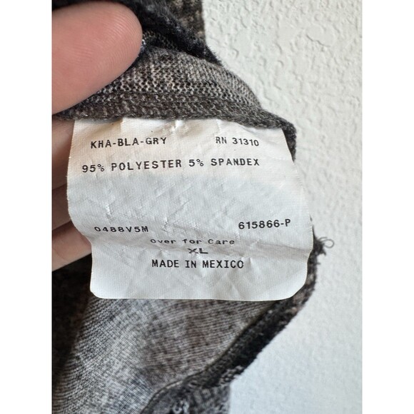 AGB Women's Black Plaid Boat Neck Sweater Boho Puff Sleeve Knit Size XL - Picture 5 of 10